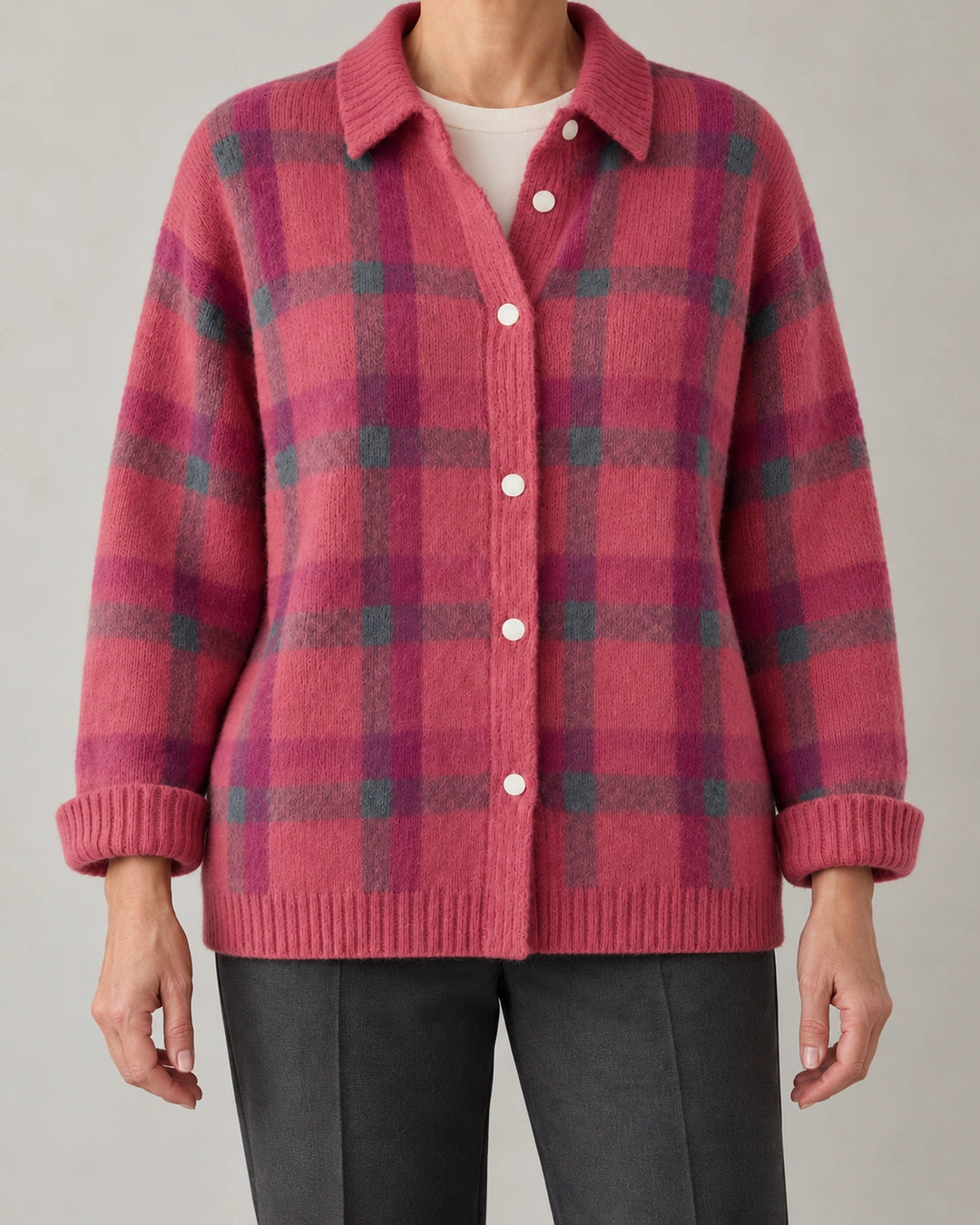 Candida | Cardigan à carreaux