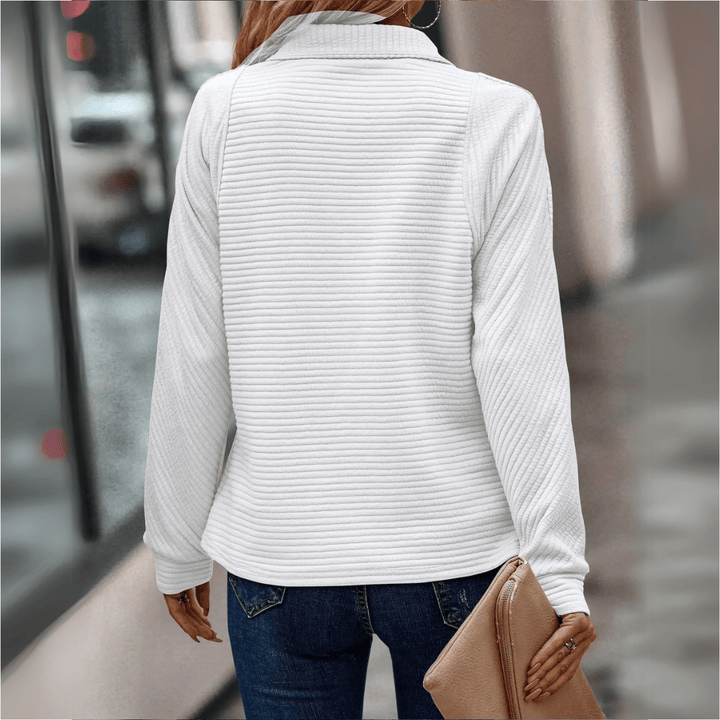 Jenica | Pull Chic à Demi-Zip