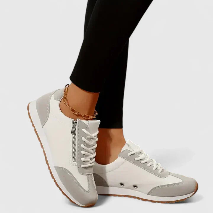 Meau | Baskets à lacets et zip latéral