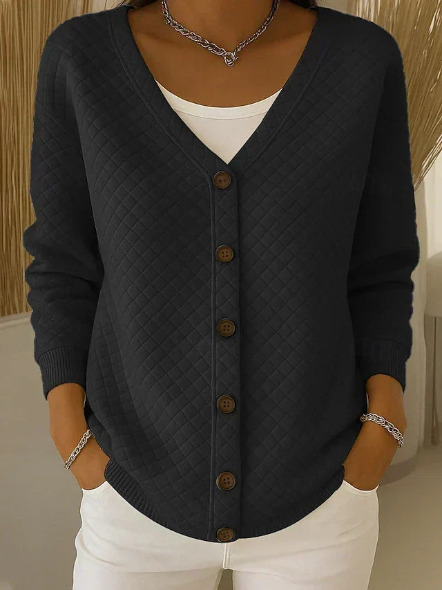 Eleonora | Cardigan matelassé boutonné