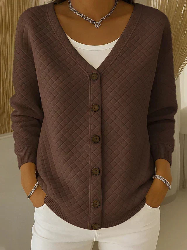 Eleonora | Cardigan matelassé boutonné