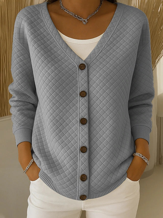 Eleonora | Cardigan matelassé boutonné