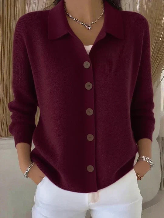 Fosca | Cardigan à col boutonné