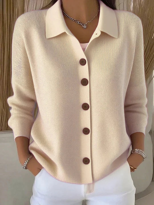 Fosca | Cardigan à col boutonné
