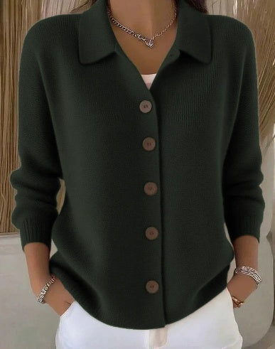 Fosca | Cardigan à col boutonné