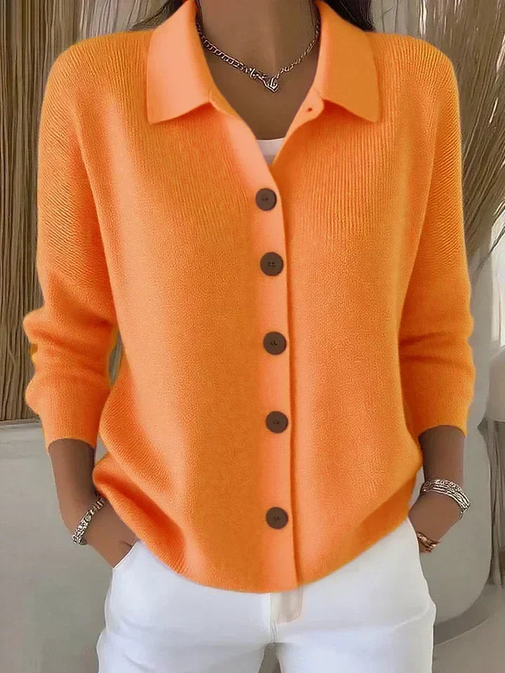 Fosca | Cardigan à col boutonné