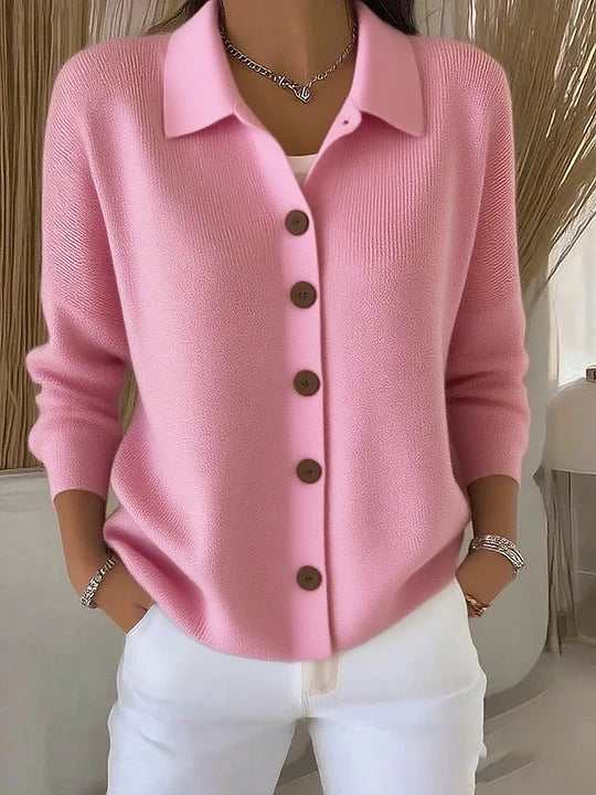 Fosca | Cardigan à col boutonné