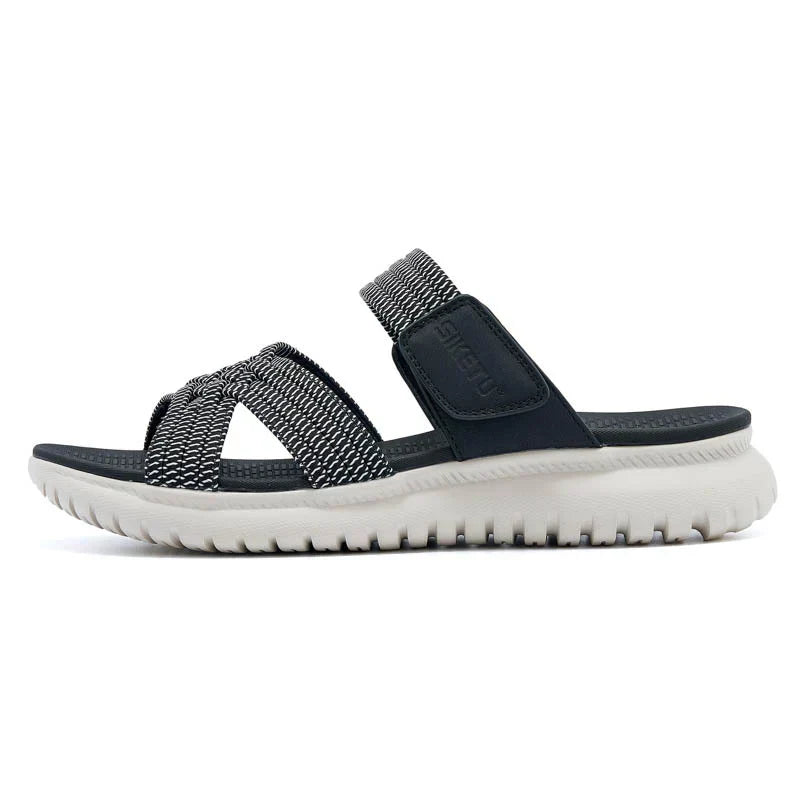 Lina | Mules à brides tressées et scratch
