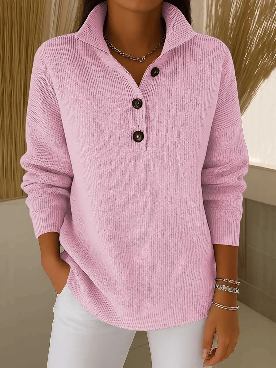 Amalia | Pull polo à col en V