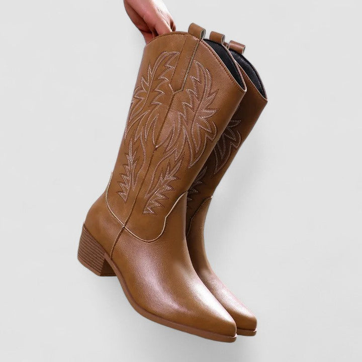 Claire | Bottes western brodées