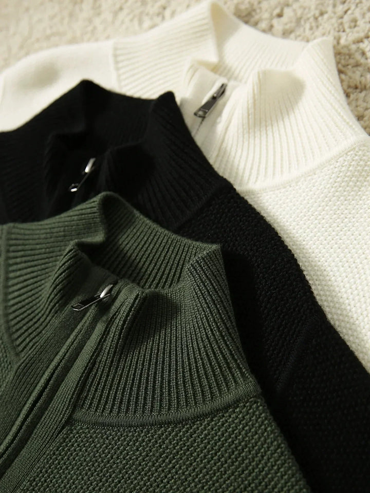 Noemi | Cardigan zippé à col montant