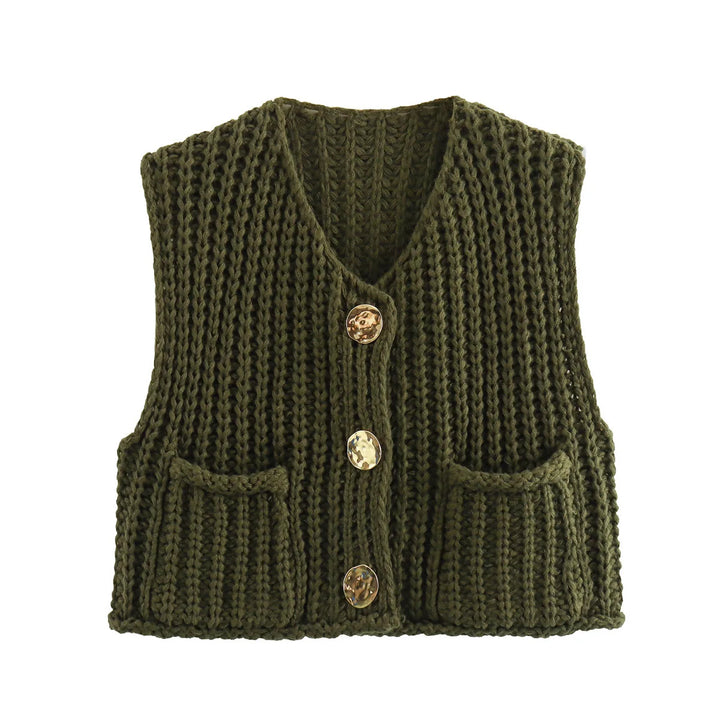 Petra | Gilet en maille avec boutons