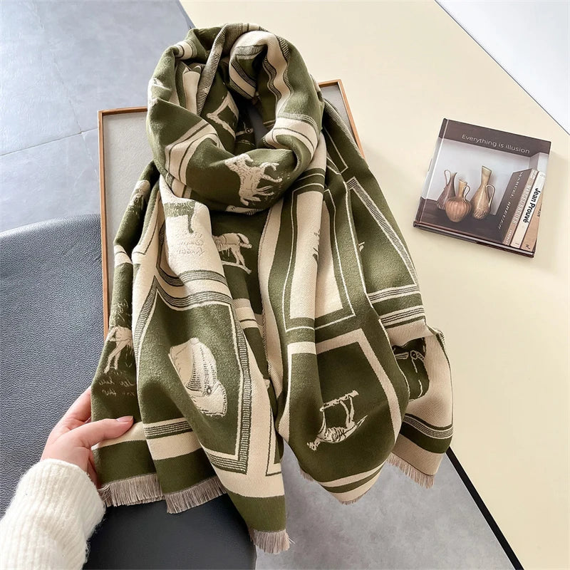 Écharpe en Cachemire Luxe Chaud
