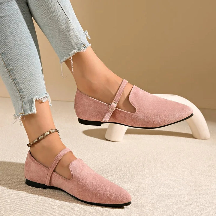 Melodie | Chaussure plate à la mode avec boucle