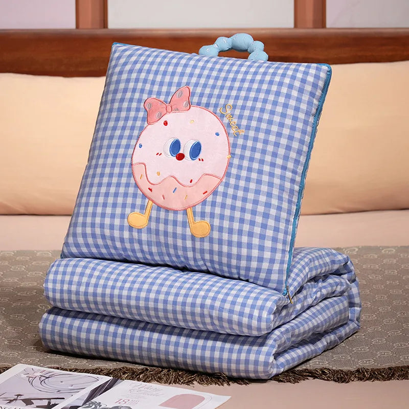 Élodie™ | Plaid-coussin douillet 2-en-1