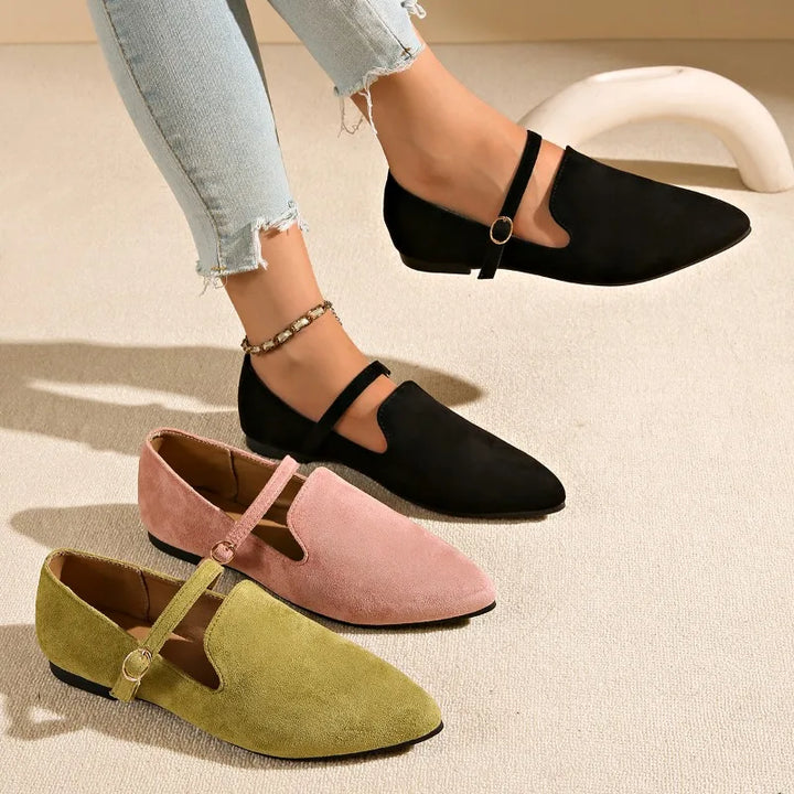 Melodie | Chaussure plate à la mode avec boucle