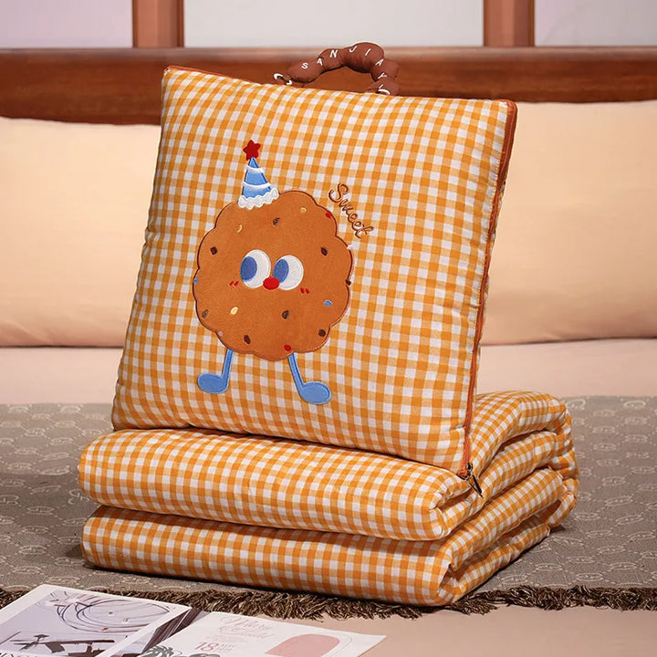 Élodie™ | Plaid-coussin douillet 2-en-1