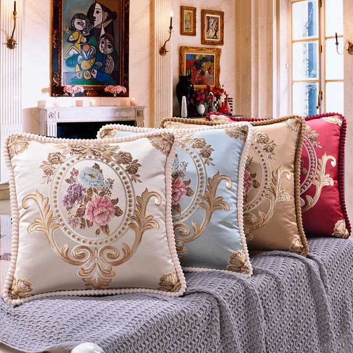 Clémence™ | Housse de coussin de luxe au charme intemporel – 48 × 48 cm