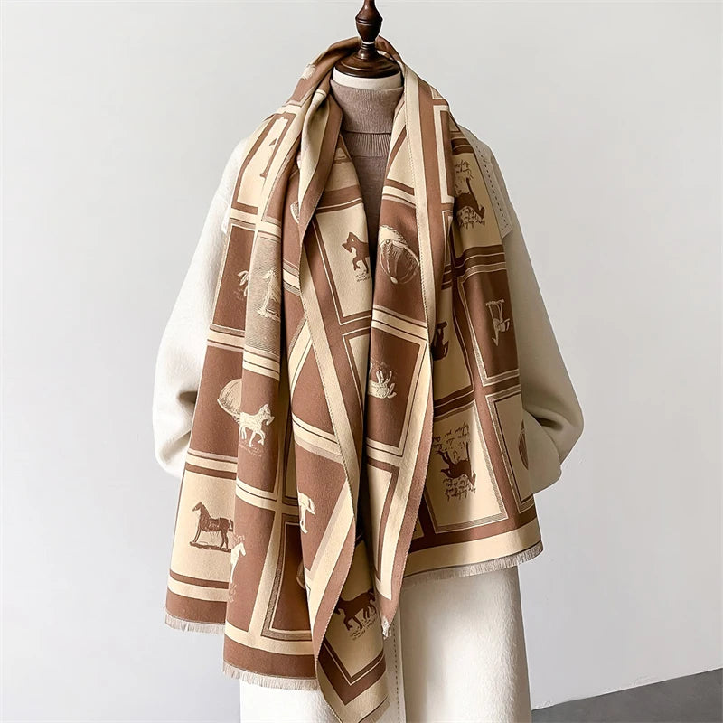 Écharpe en Cachemire Luxe Chaud