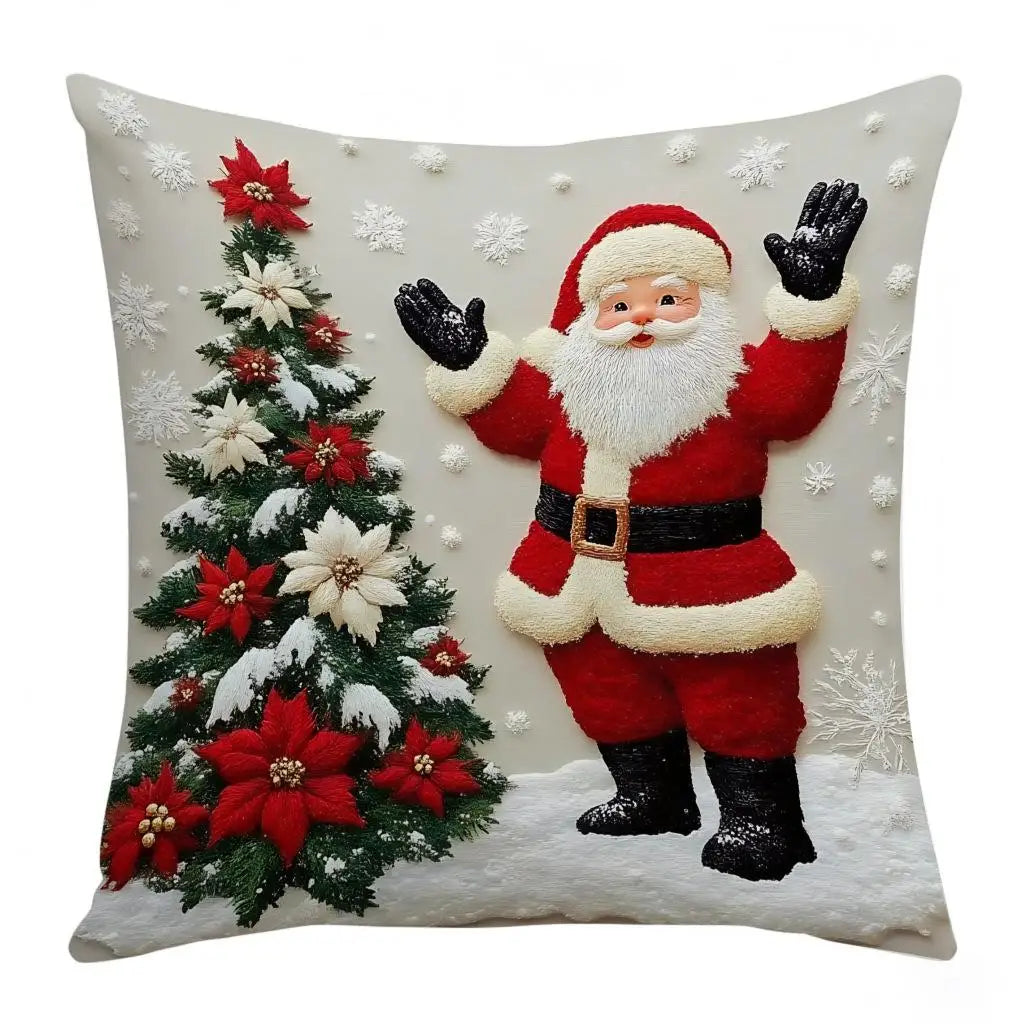 Housse de coussin décorative élégante pour la saison festive et comme cadeau