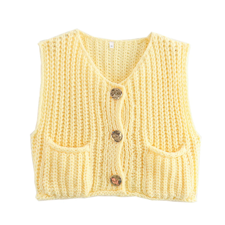 Petra | Gilet en maille avec boutons