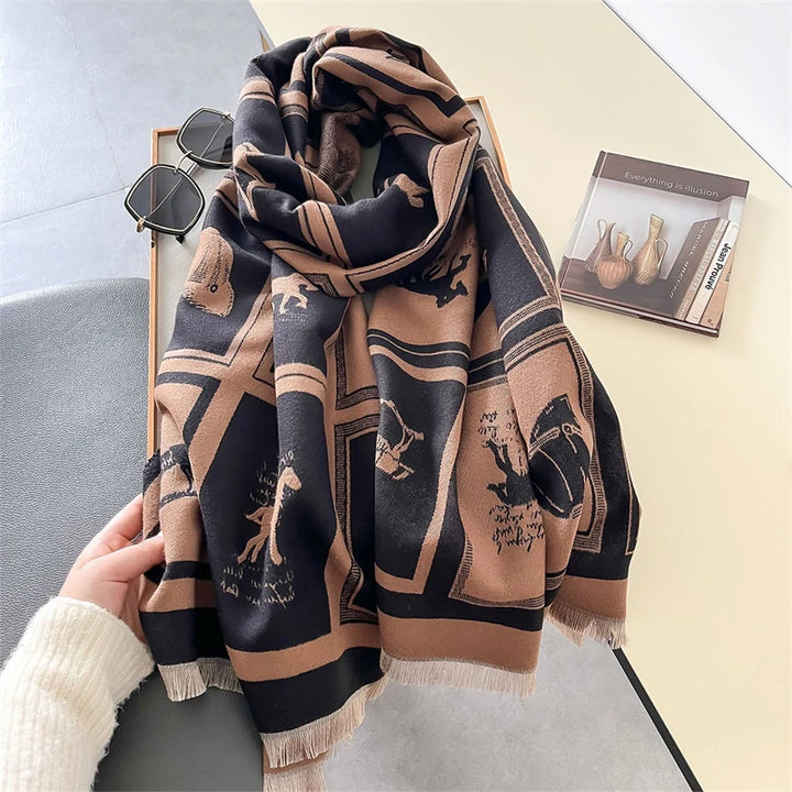 Écharpe en Cachemire Luxe Chaud