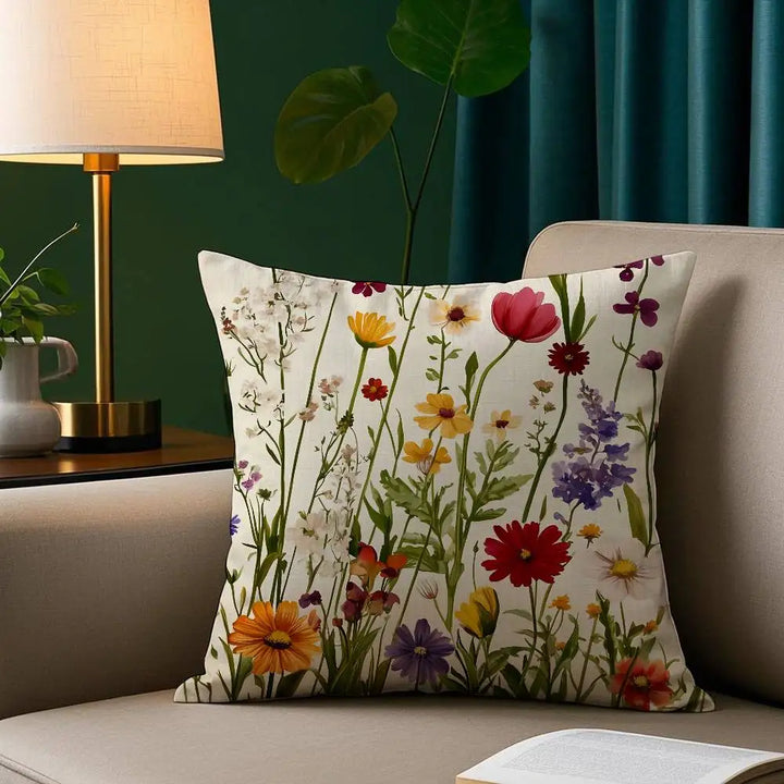 Coussin romantique en fleurs pour la décoration intérieure