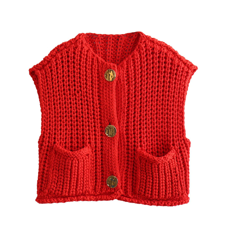 Petra | Gilet en maille avec boutons