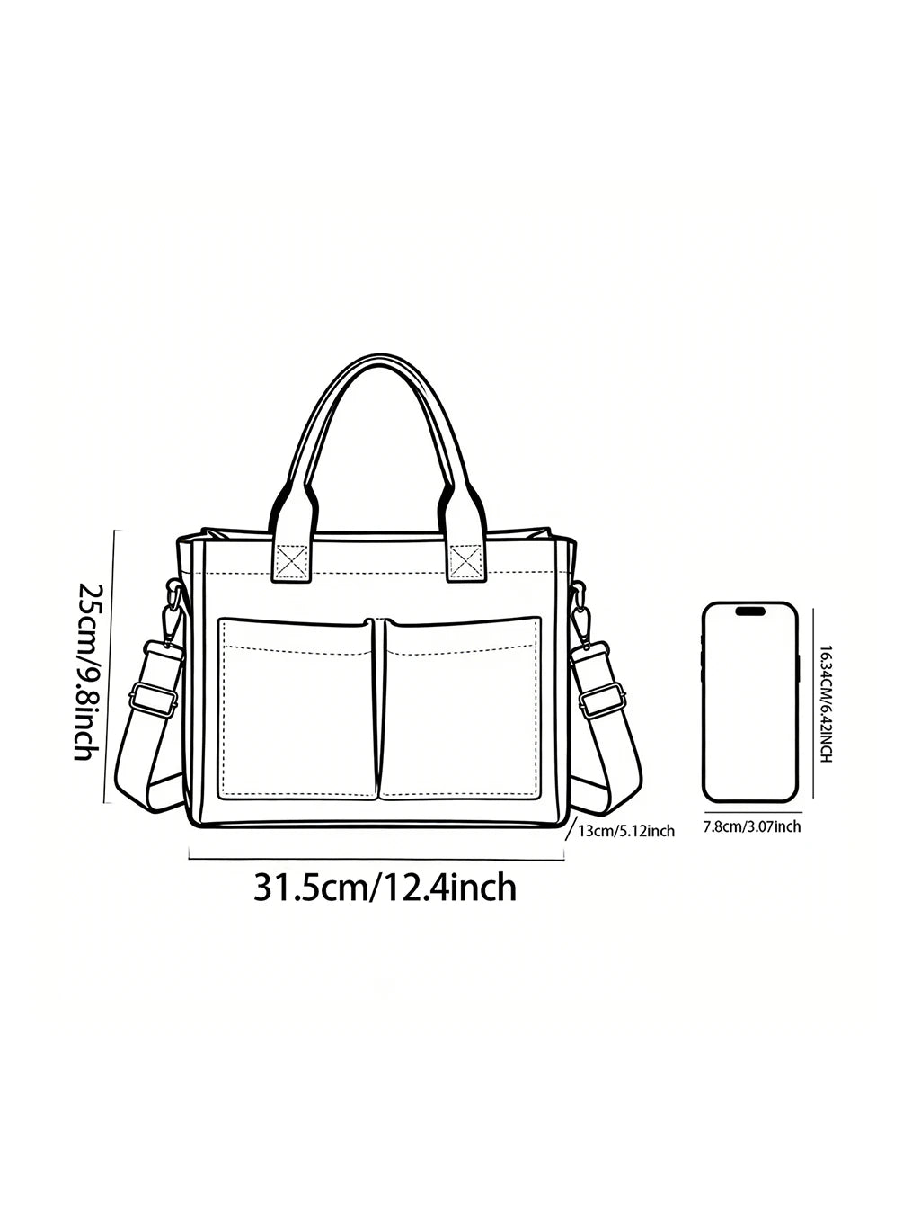 Citron | Sac cabas en velours côtelé