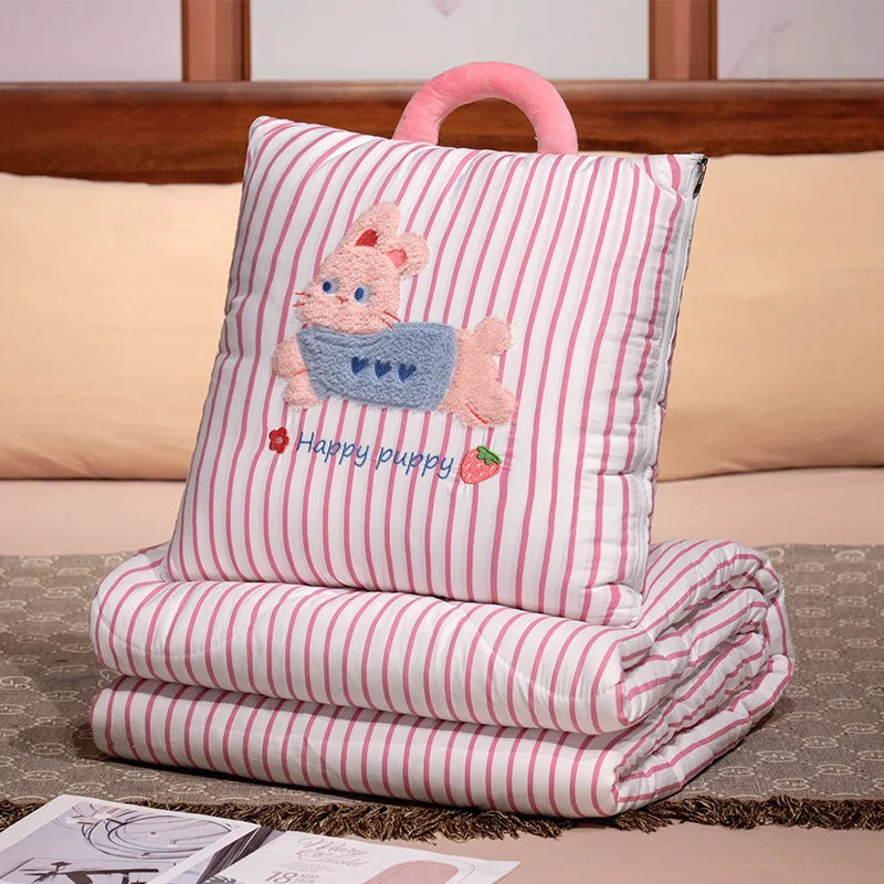Élodie™ | Plaid-coussin douillet 2-en-1