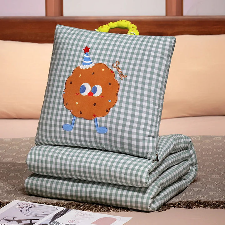 Élodie™ | Plaid-coussin douillet 2-en-1