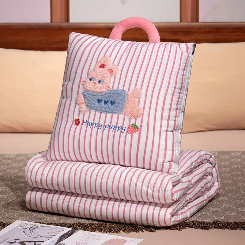 Élodie™ | Plaid-coussin douillet 2-en-1