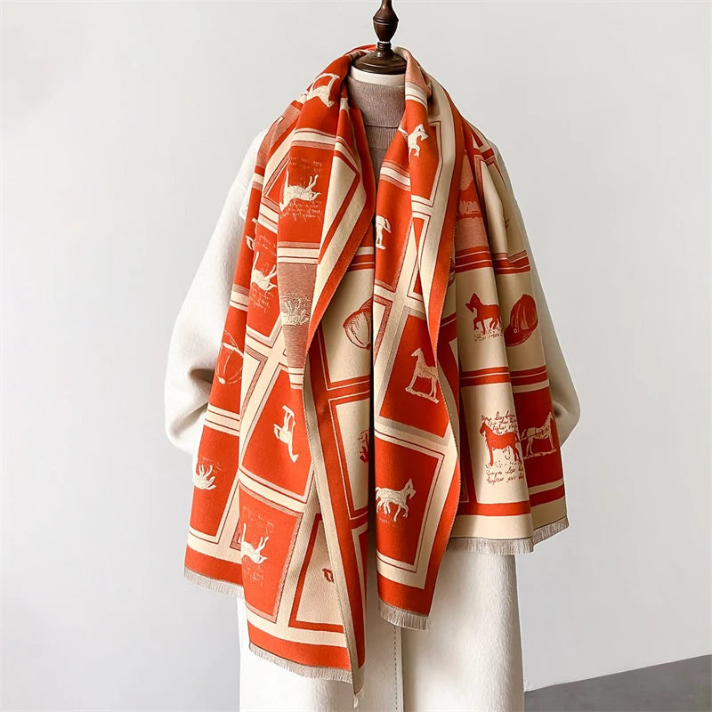 Écharpe en Cachemire Luxe Chaud