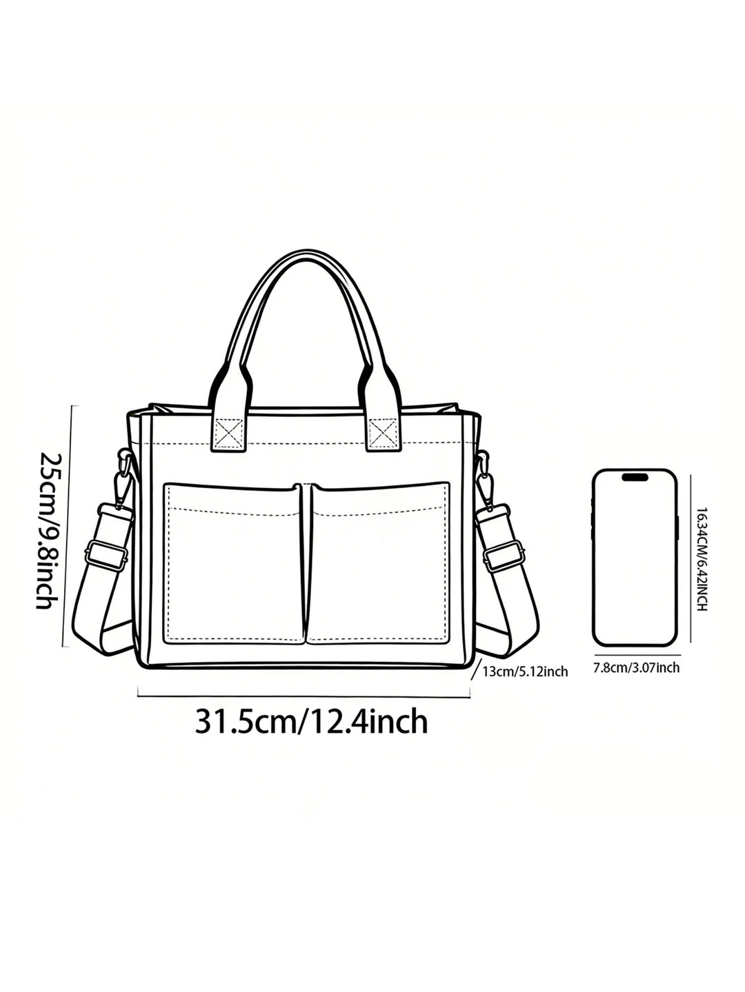 Jardin Vintage | Sac cabas en velours côtelé
