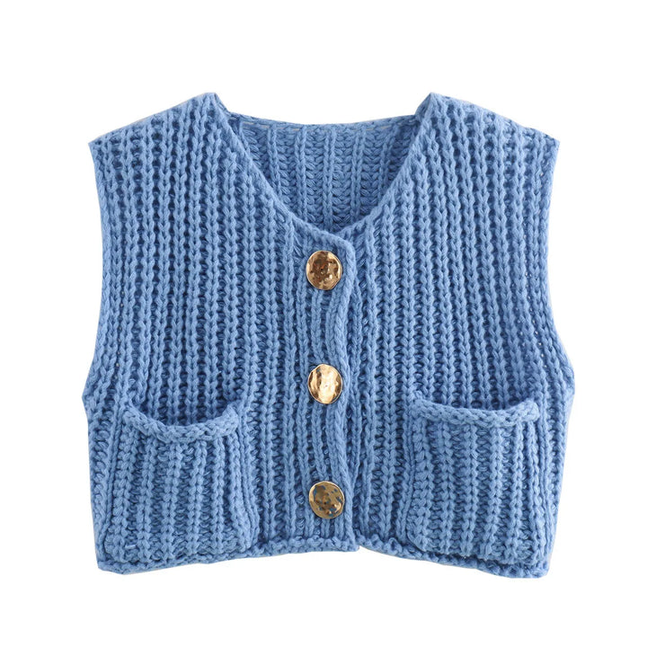 Petra | Gilet en maille avec boutons