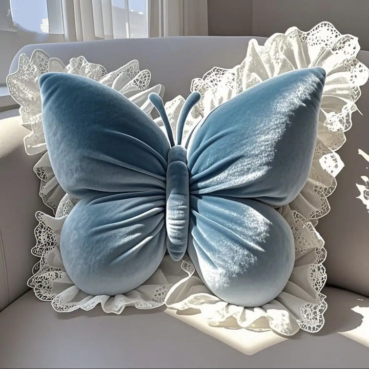 Papille | Coussin papillon mignon pour décoration intérieure et extérieure