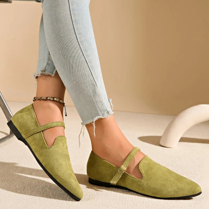 Melodie | Chaussure plate à la mode avec boucle