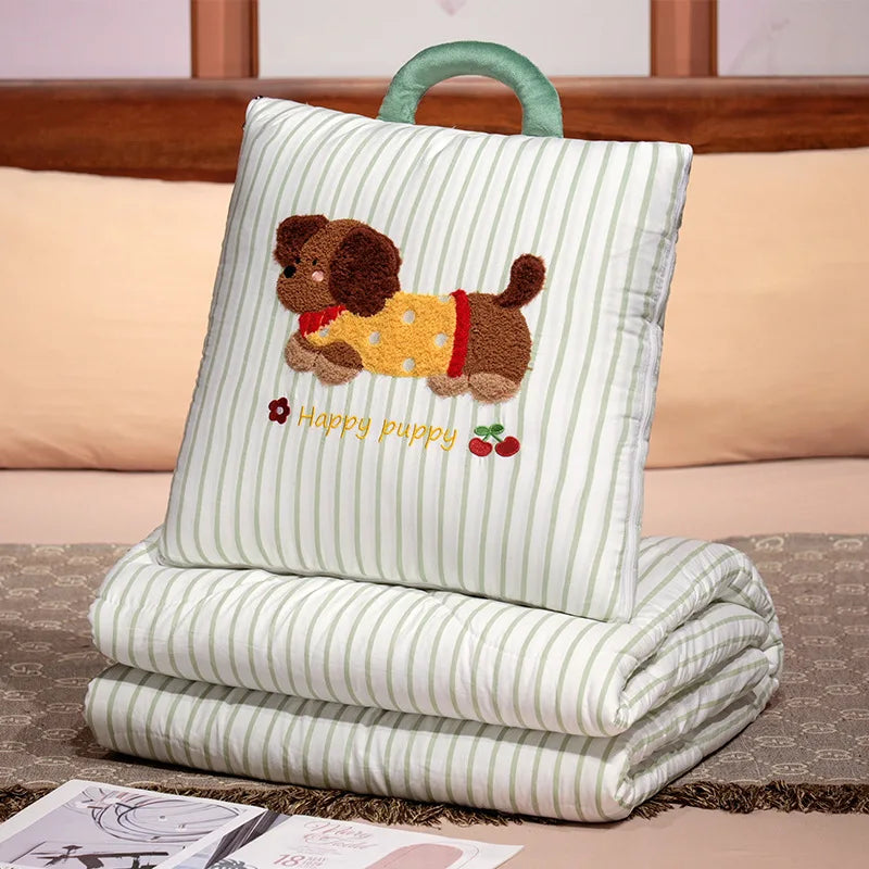 Élodie™ | Plaid-coussin douillet 2-en-1