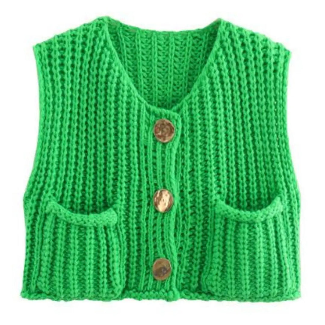 Petra | Gilet en maille avec boutons