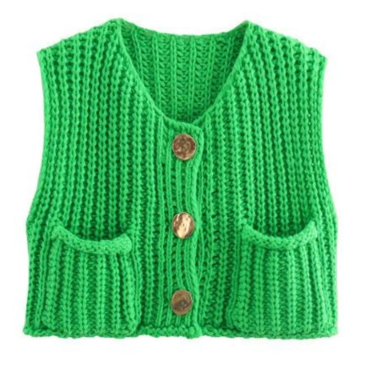 Petra | Gilet en maille avec boutons