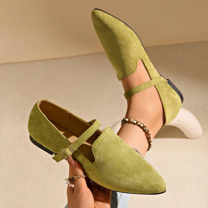 Melodie | Chaussure plate à la mode avec boucle
