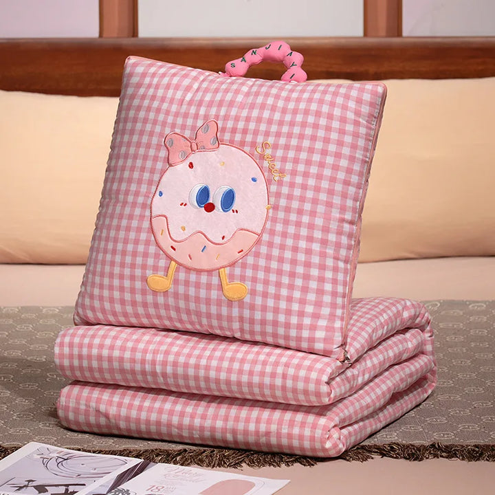 Élodie™ | Plaid-coussin douillet 2-en-1