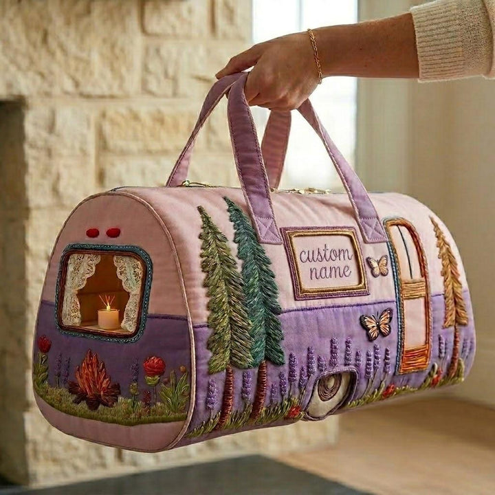 Clara – sac de voyage matelassé à la lavande