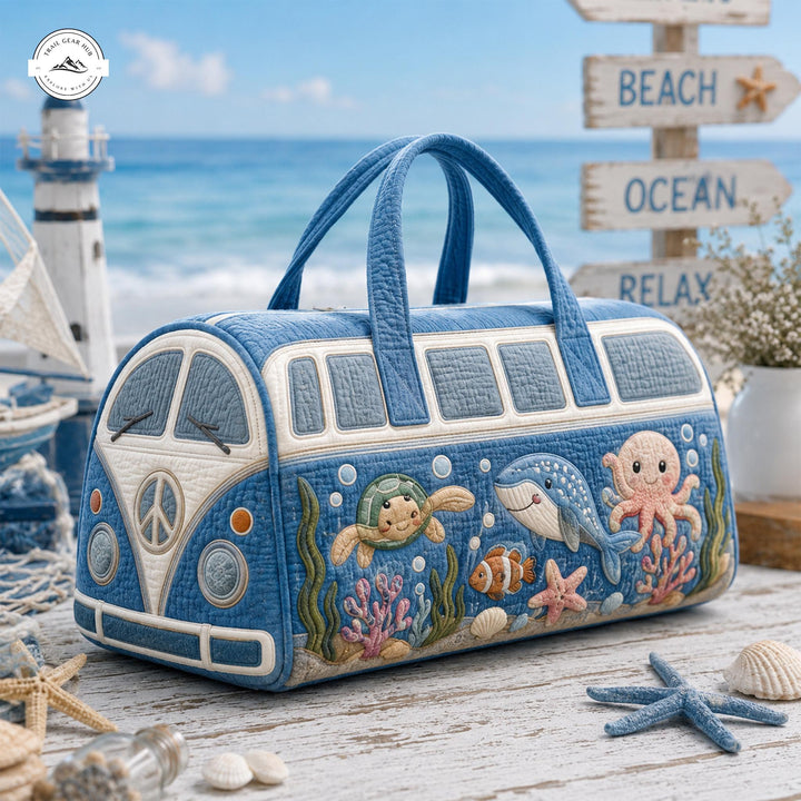 Amélie – sac de voyage matelassé au van et animaux marins