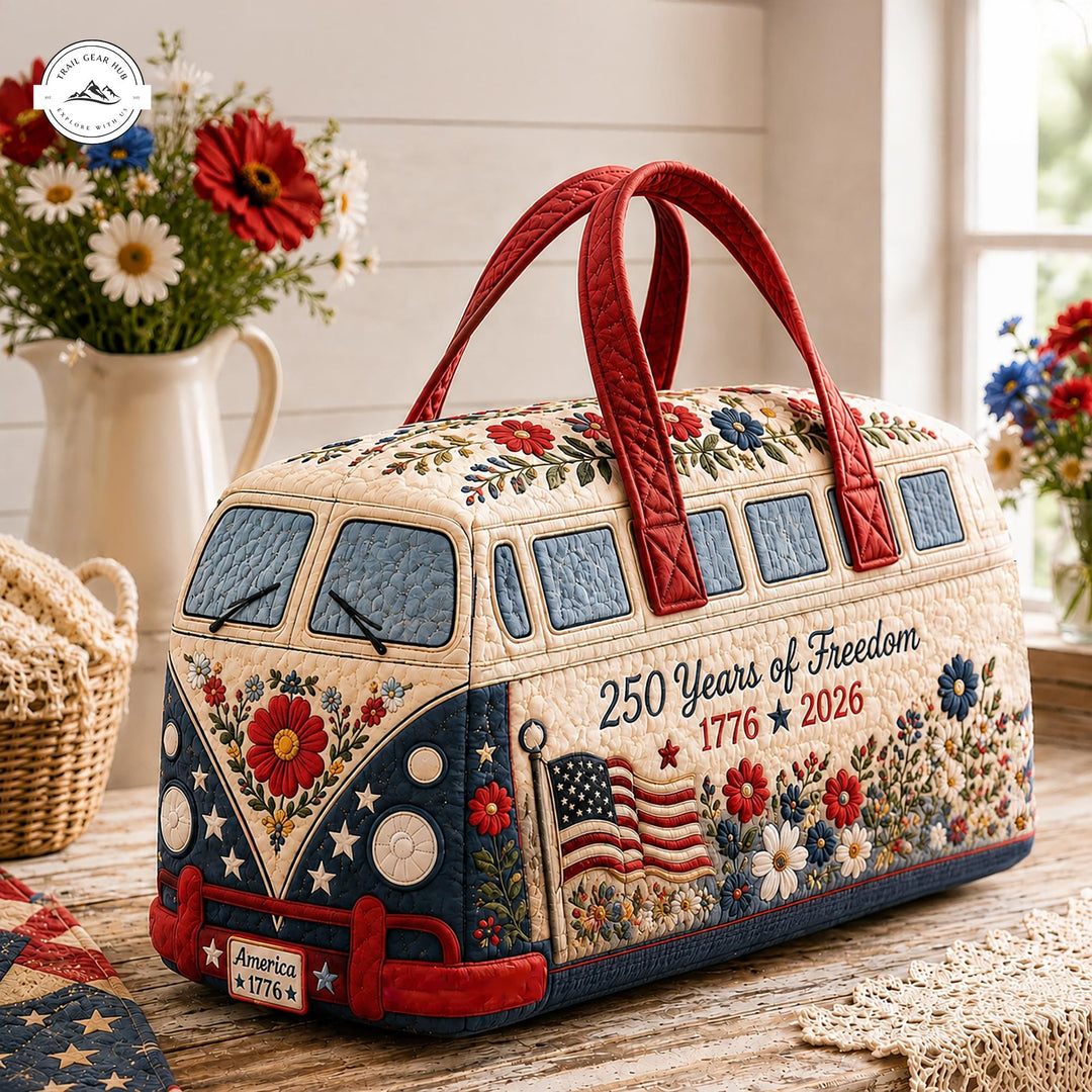 Marianne – sac de voyage matelassé au van floral américain