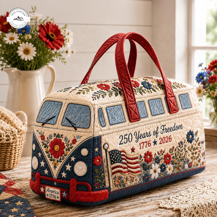Marianne – sac de voyage matelassé au van floral américain