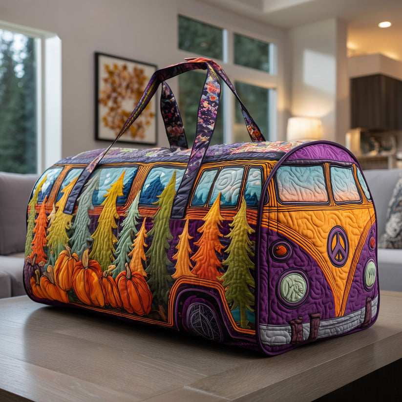 Colette – sac de voyage matelassé aux citrouilles et pins