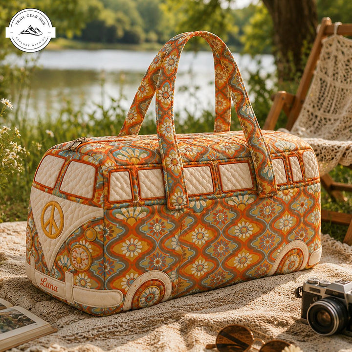 Salomé – sac de voyage matelassé au bus hippie vintage