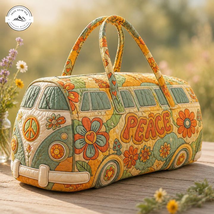 Valentine – sac de voyage matelassé aux fleurs bohèmes