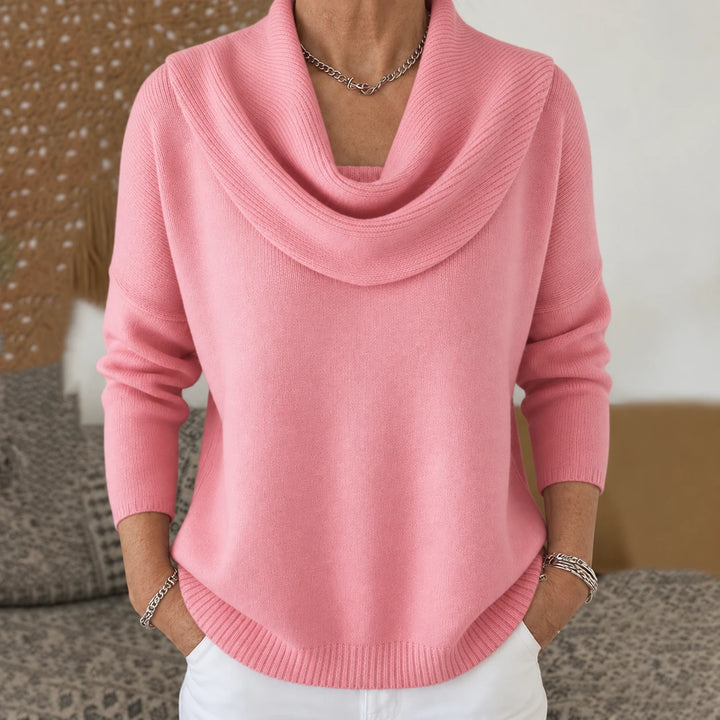 Vionne | Pull à col drapé